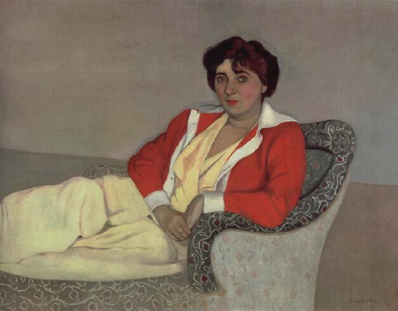 Felix Vallotton The Red Cardigan oil painting image